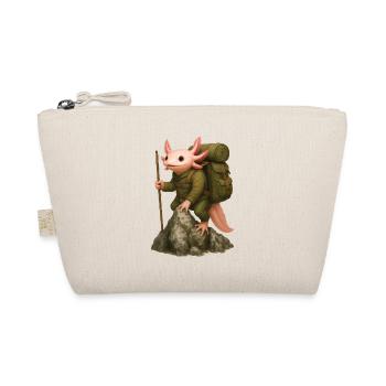 Axolotl Hiking - Organic Pouch - nature - Front