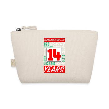 Teenager 14 Years Birthday Months Hours - Organic Pouch - nature - Front