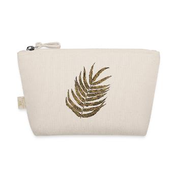 Elegant Golden Plant Illustration - Organic Pouch - nature - Front