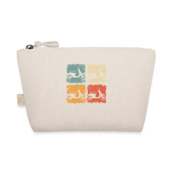 Vintage Scooter Moped For Scooter Driver - Organic Pouch - nature - Front