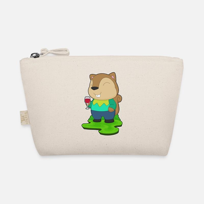 Eichhörnchen Rotwein Bio-Täschchen