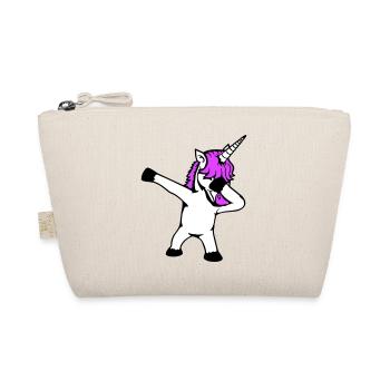Unicorn Dabbing Dab Dance Party Pose Gesture Funny - Organic Pouch - nature - Front