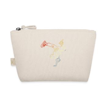 Vintage Breakdancing Boy Sketch - Organic Pouch - nature - Front