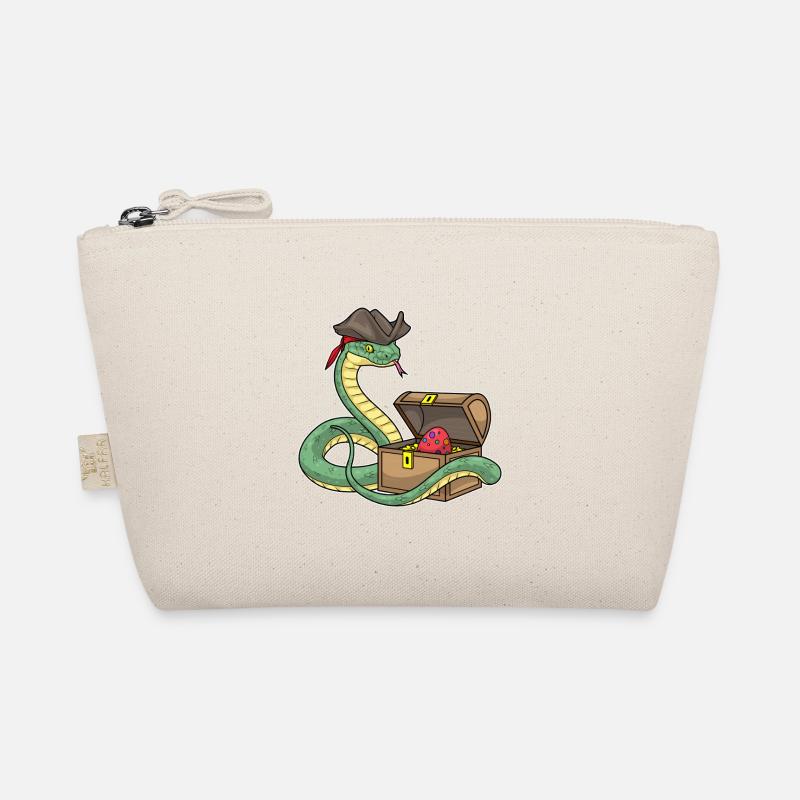 Snake Easter Pirate - Organic Pouch - nature