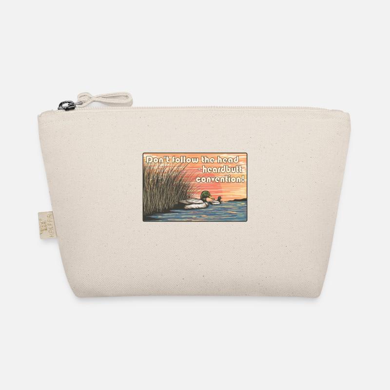 Don't Follow the Herd - Rebellious Duck Sunset - Organic Pouch - nature
