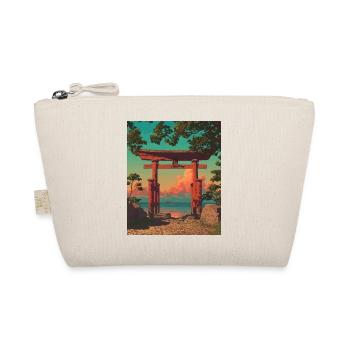 Sunset Torii Gate by the Shore - Organic Pouch - nature - Front