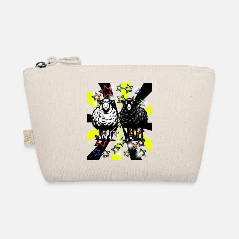 Retro Sheep Sheep Vintage 60s Lambs Kids Organic Pouch