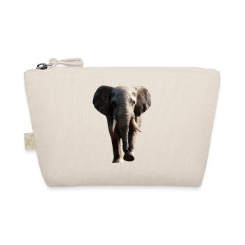 Elefant Rüssel Afrika Safari Wildnis Elefanten - Bio-Täschchen - Natur - Vorne