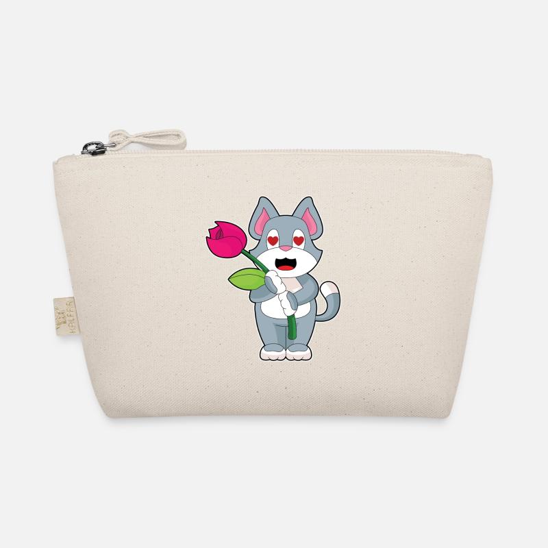 Cat Flower Organic Pouch