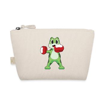 Frosch Boxer Boxhandschuhe Boxen - Bio-Täschchen - Natur - Vorne