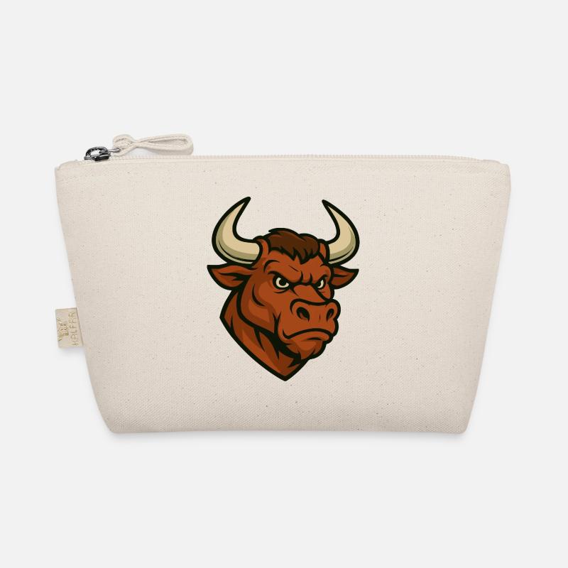 Taurus Head Comic Organic Pouch