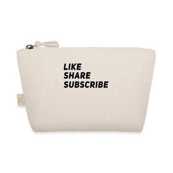 Social Media Like Share Subscribe - Organic Pouch - nature - Front