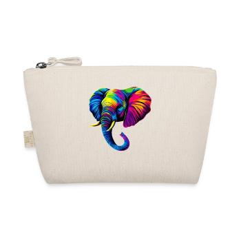 Elefant Rüssel Afrika Safari Wildnis Elefanten - Bio-Täschchen - Natur - Vorne
