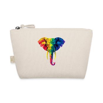 Elefant Rüssel Afrika Safari Wildnis Elefanten - Bio-Täschchen - Natur - Vorne