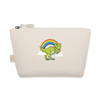 T-Rex Tyrannosaurus Rex Dinosaur Rainbow - Organic Pouch - nature - Front