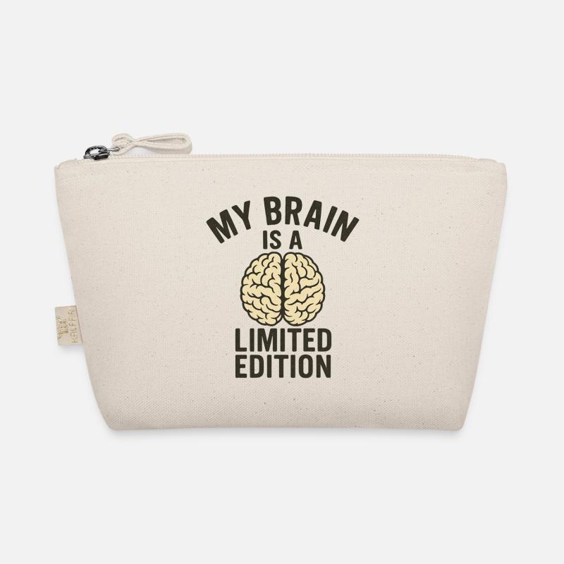 My Brain ist eine limitierte Auflage - Bio-Täschchen - Natur
