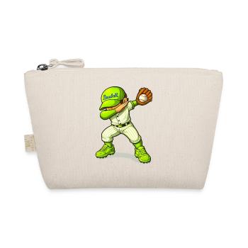 Baseball Baseball-Spieler - Bio-Täschchen - Natur - Vorne