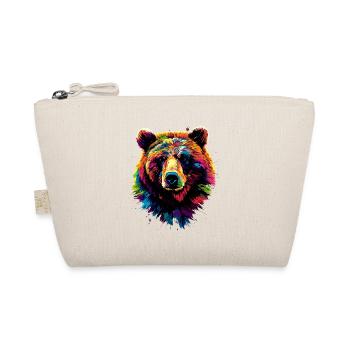 Brown Bear, Grizzly Bear, Bear Brothers, Forest, Wild Bears - Organic Pouch - nature - Front
