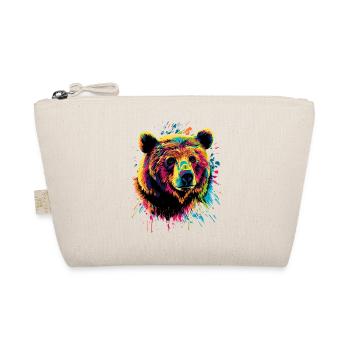 Brown Bear, Grizzly Bear, Bear Brothers, Forest, Wild Bears - Organic Pouch - nature - Front