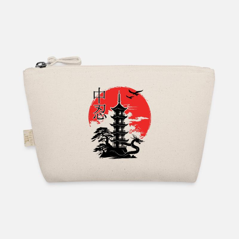 Pagode japonaise Coucher de soleil Trousse biologique