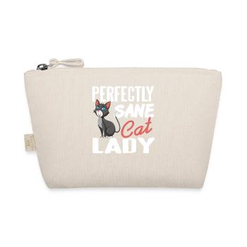 Perfectly Sane Cat Lady Funny Sarcastic Pet Humor - Bio-Täschchen - Natur - Vorne