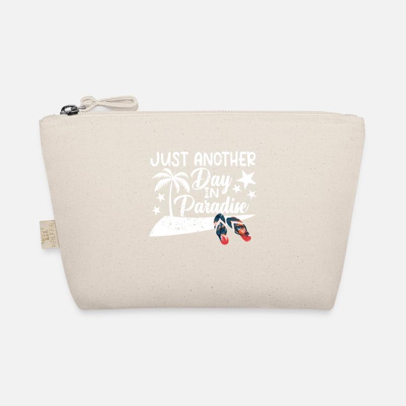 Nur ein weiterer Tag im Paradies Flip Flops Strand Bio-Täschchen