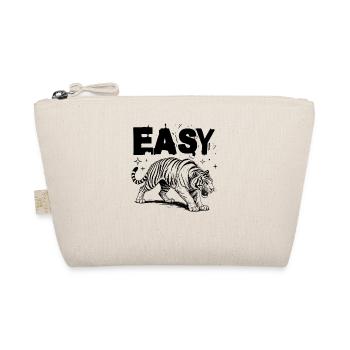 Easy Tiger Retro Wild Tierliebhaber Lustige Wildkatze - Bio-Täschchen - Natur - Vorne