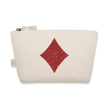 Kartenanzug Diamanten Symbol Grunge Textur - Bio-Täschchen - Natur - Vorne
