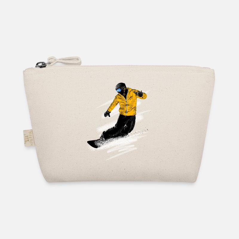 Snowboarder - Bio-Täschchen - Natur