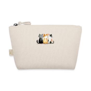 Trio de chats mignons à l’aquarelle - Groupe félin coloré - Trousse biologique - nature - Devant