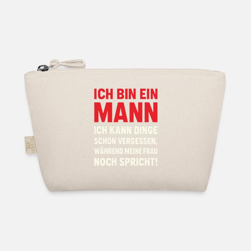 Ich bin ein Mann – lustiger Ehe-Spruch Bio-Täschchen