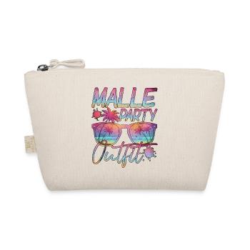 Malle Party Outift with Palm Trees and Sunglasses - Organic Pouch - nature - Front