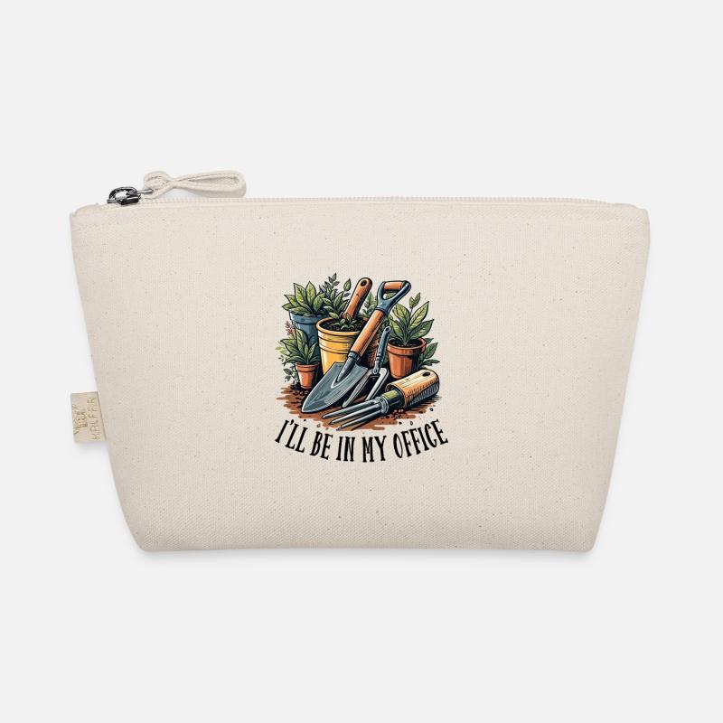 Garden Provision Tools and Plants Illustration Organic Pouch