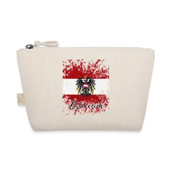 Drapeau du grunge autriche, j’adore l’Autriche - Trousse biologique - nature - Devant