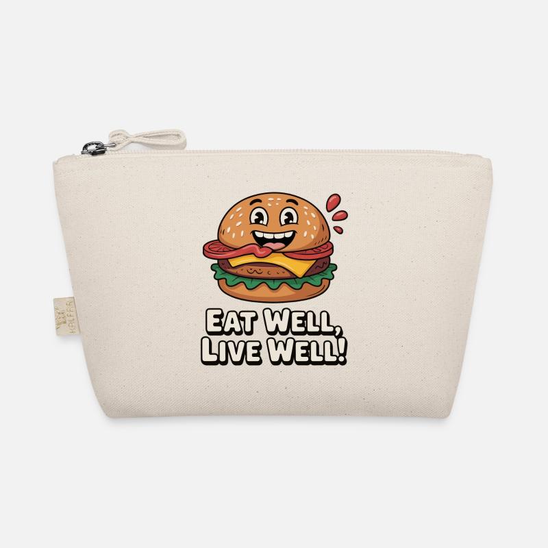 Conception de hamburger animé humoristique Trousse biologique