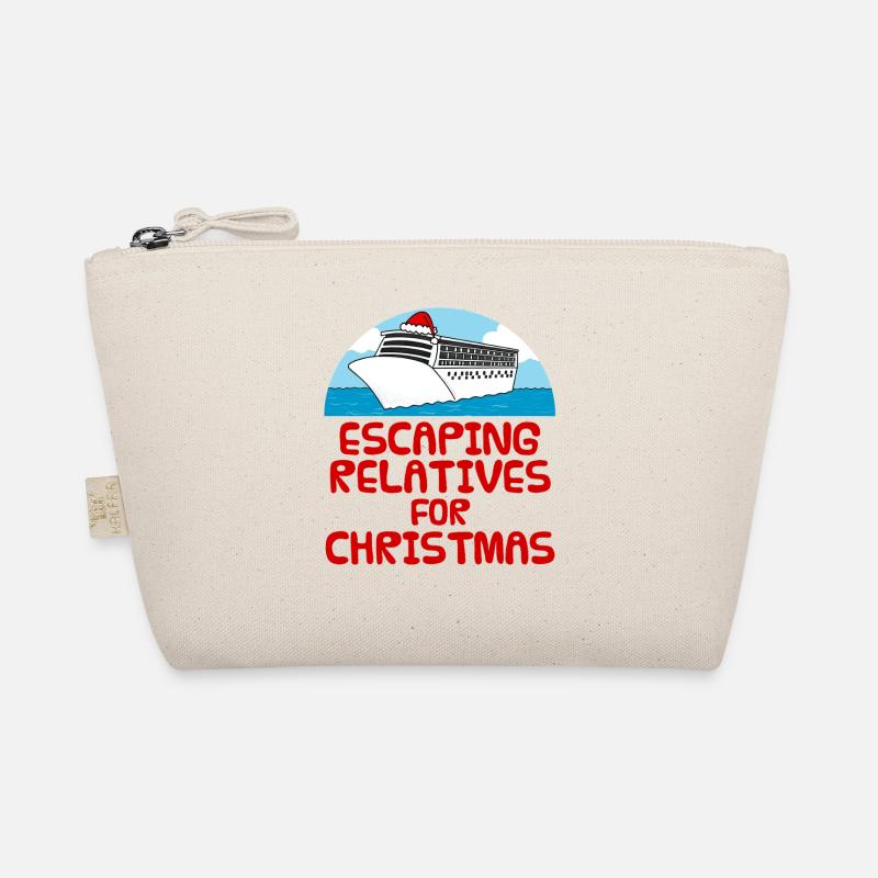 Escaping Relatives For Christmas Cruise Ship Funny Organic Pouch