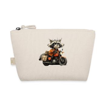 Drôle de petit raton laveur sur moto - Trousse biologique - nature - Devant