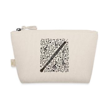 Oboe Musical Notes Oboist Musician Orchestra - Organic Pouch - nature - Front
