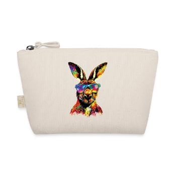Kangaroo Australia Outback Wild Cute Kangaroos - Organic Pouch - nature - Front