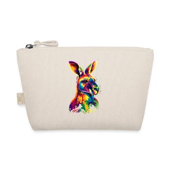 Kangaroo Australia Outback Wild Cute Kangaroos - Organic Pouch - nature - Front
