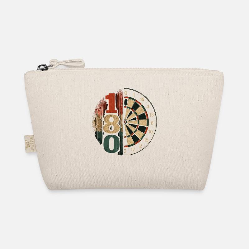 180 Darts Retro Look with Disc Organic Pouch
