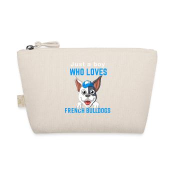 French Bulldog For Boys Who Love - Organic Pouch - nature - Front