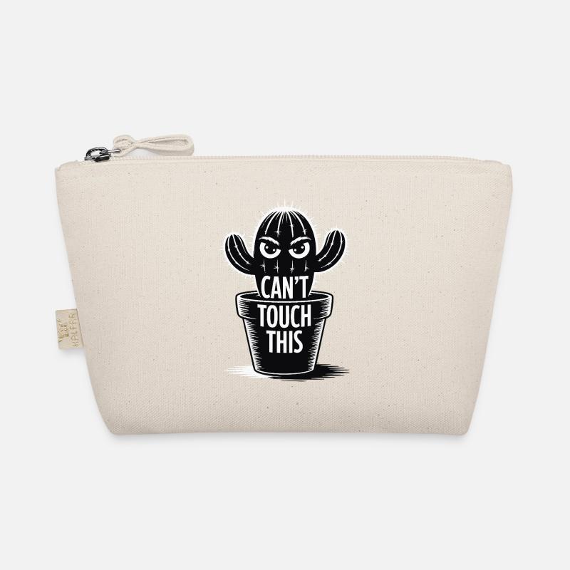 Can't Touch This – Lustiger Kaktus mit Spruch Bio-Täschchen