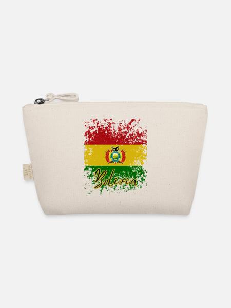 Bolivianische Flagge, ich liebe Bolivien - Bio-Täschchen - Natur