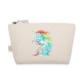 Vibrant Neon Unicorn Tolerance Illustration - Organic Pouch - nature - Front