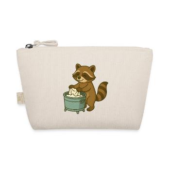 Cute raccoon with soap scum - Organic Pouch - nature - Front