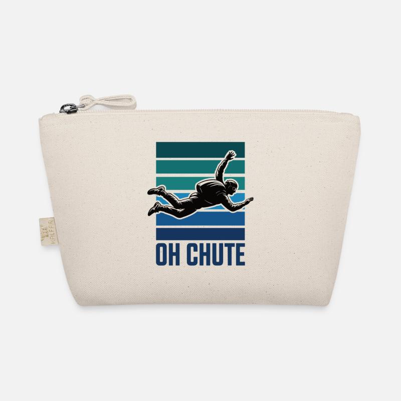 OH CHUTE Funny Parachute Skydiving Humor Design Organic Pouch