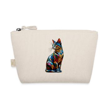 Chat coloré arc-en-ciel couleurs Popart chat maman chats - Trousse biologique - nature - Devant