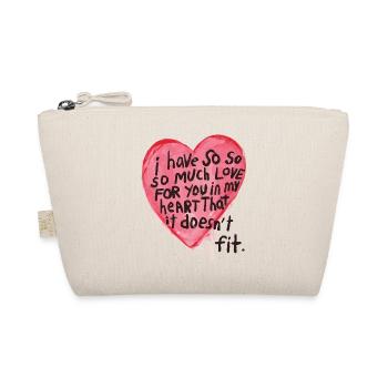Love Shirt, Gift for Girlfriend, Boyfriend, Partner - Organic Pouch - nature - Front