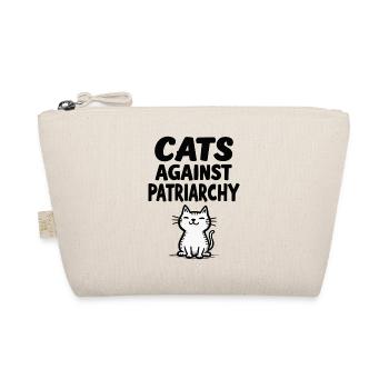 Cats Against Patriarchy Statement - Organic Pouch - nature - Front